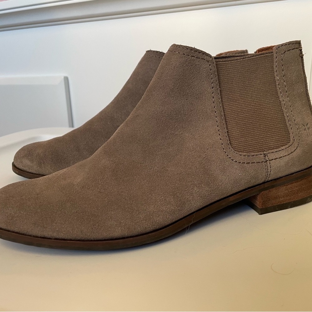 Grey Suede Boots